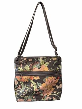 Sakroots Artist Circle Flat Crossbody Floral Bag